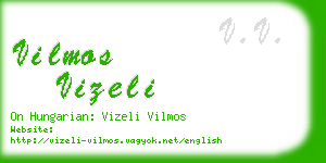 vilmos vizeli business card